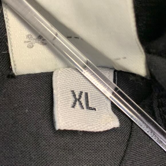 Size XL Black Organic Cotton One Pocket Oversized Short Sleeve Shirt - Picture 8 of 8